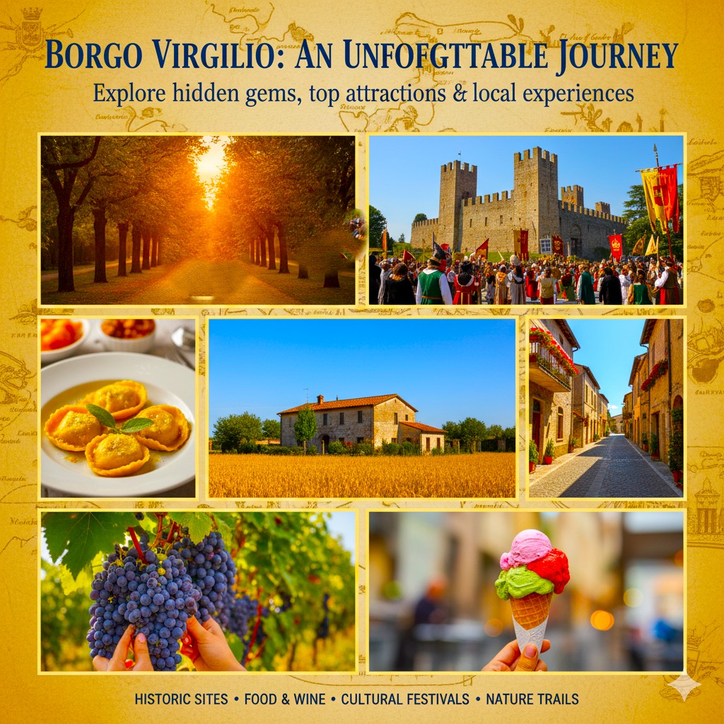 Borgo Virgilio attractions, things to do in Borgo Virgilio, Borgo Virgilio travel guide, local cuisine in Borgo Virgilio, historical sites Borgo Virgilio