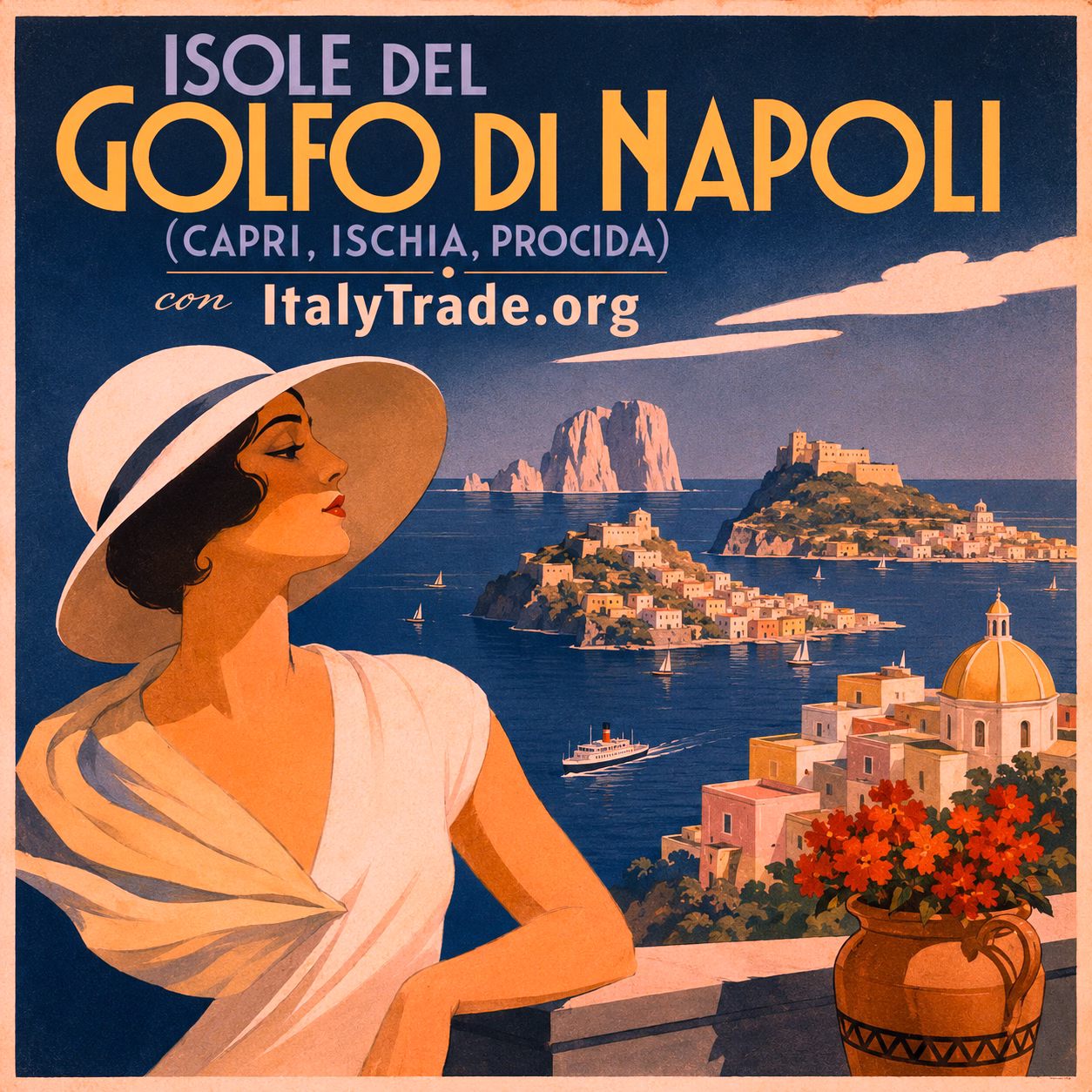 Isole del Golfo di Napoli (Capri, Ischia, Procida).