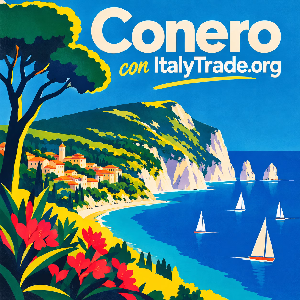 The Conero coast in the Marche region