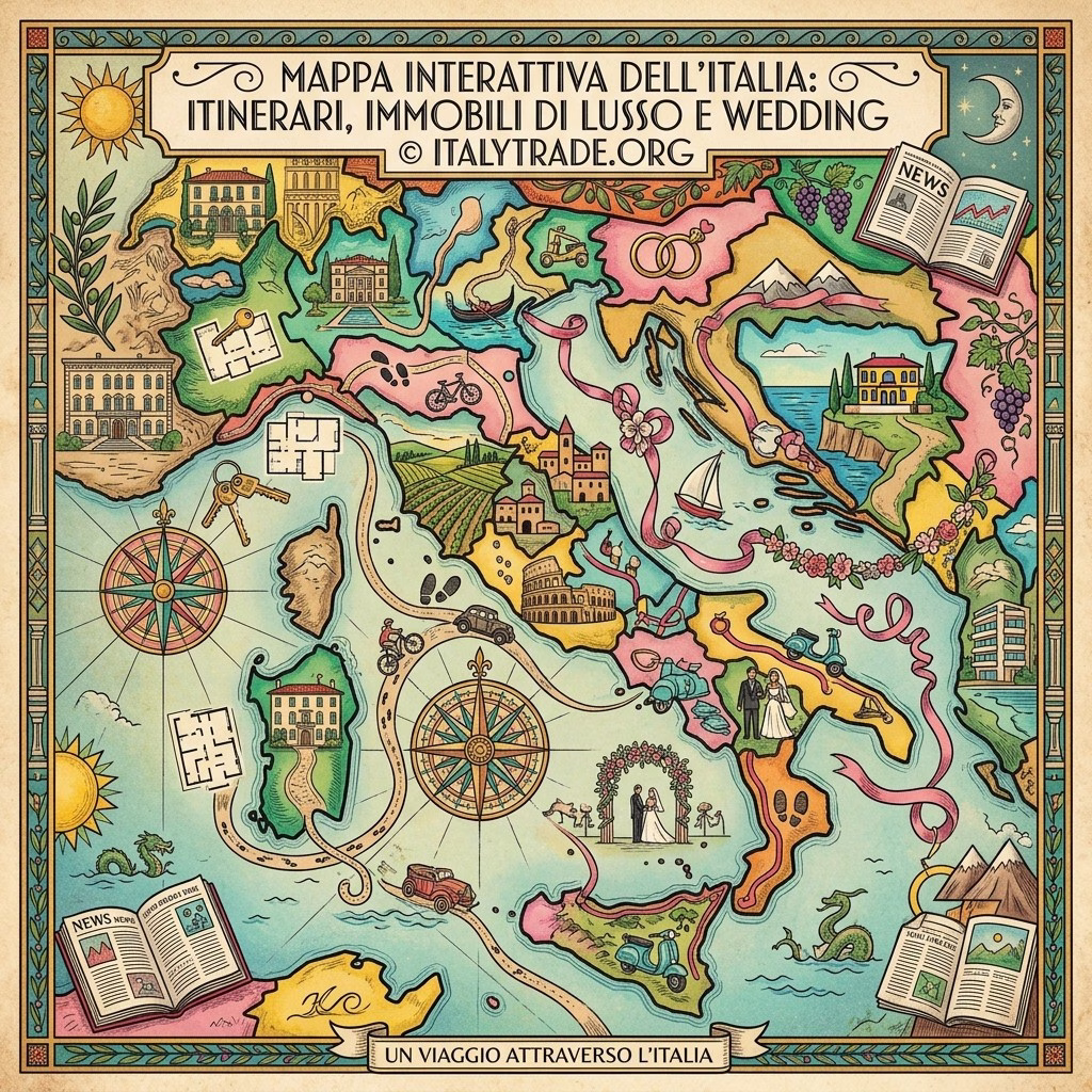 Mappa interattiva dell'Italia — panorama