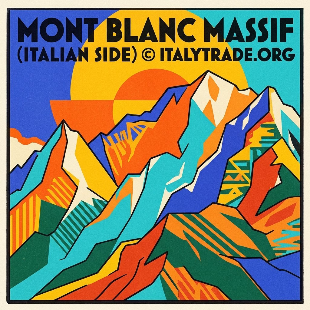 Italian side of the Mont Blanc Massif